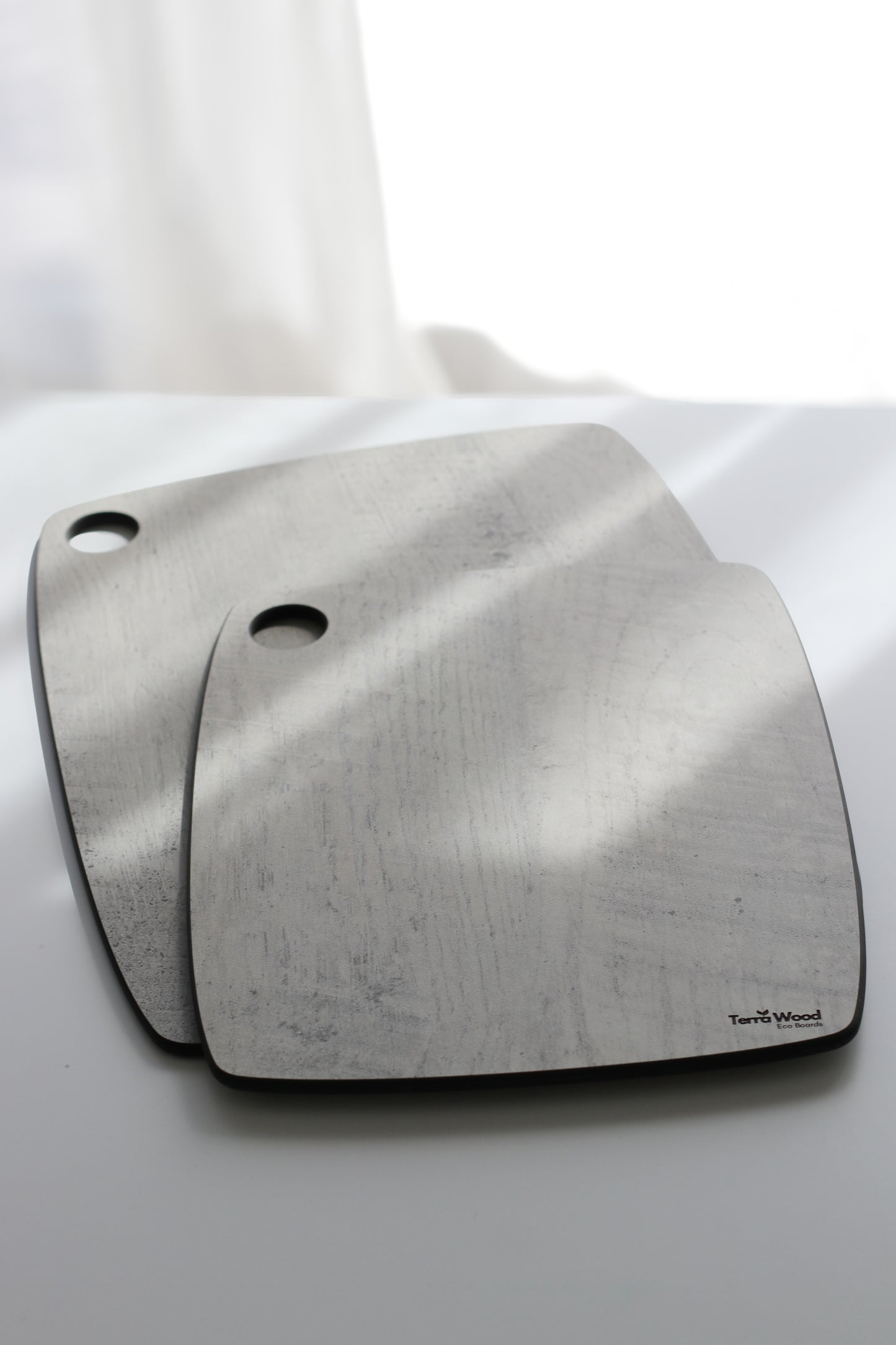Set of Cutting Boards: “S” 20x15 + “L” 37x27.5 - Gray