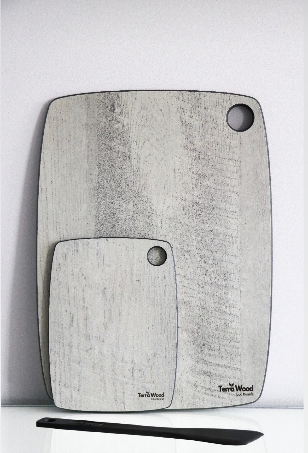 Set of Cutting Boards: “S” 20x15 + “L” 37x27.5 + Spatula