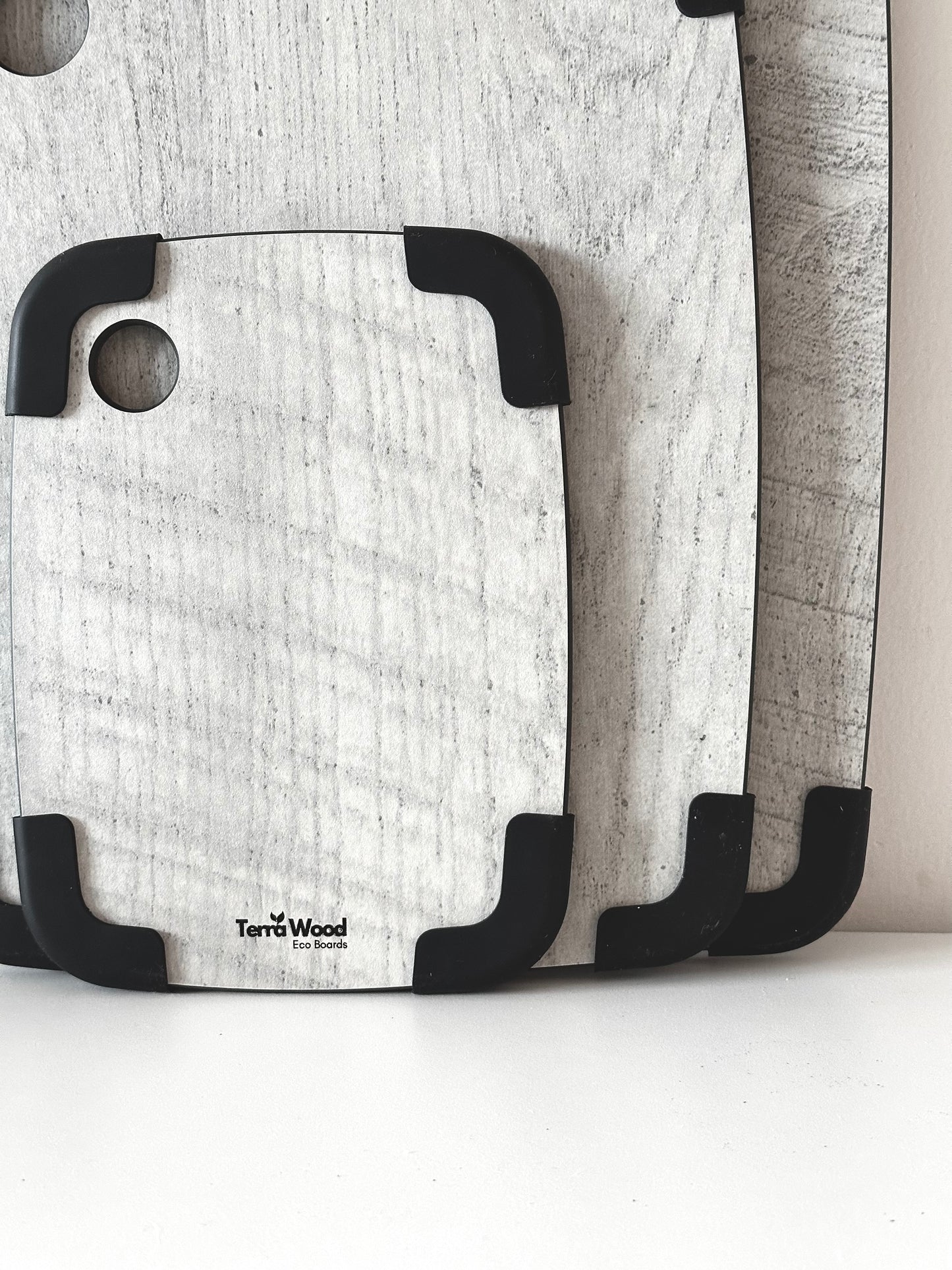 Protiskluzová sada prkének na krájení: „S“ + „M“ + „L“ – Šedá