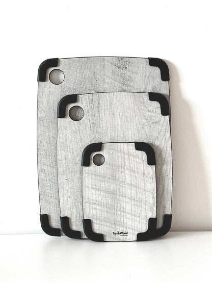 Protiskluzová sada prkének na krájení: „S“ + „M“ + „L“ – Šedá