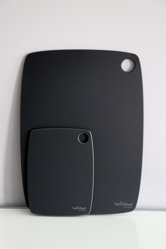 Sada krájecích prkének: „S“ 20x15 + „L“ 37x27,5 – Černá