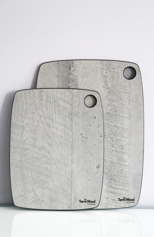 Sada kuchyňských krájecích prkének: “M” 30x23.5 + “L” 37x27.5 – Šedá