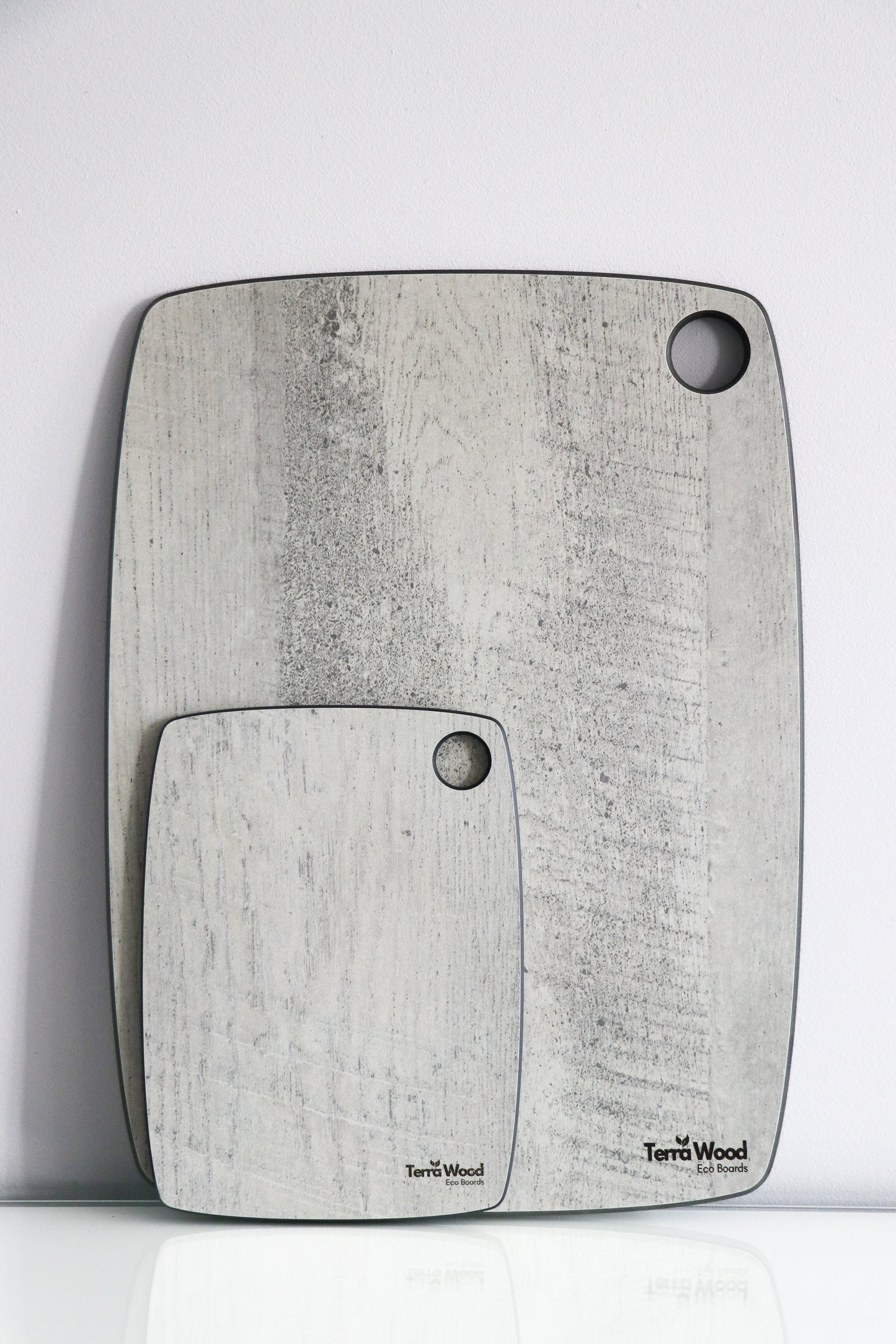 Sada kuchyňských krájecích prkének: „S“ 20x15 + „L“ 37x27,5 – Šedá