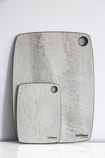 Sada kuchyňských krájecích prkének: „S“ 20x15 + „L“ 37x27,5 – Šedá