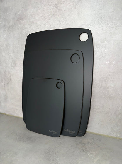 Set of Cutting Boards: “S” 20x15 + “M” 30x23.5 + “L” 37x27.5 - Black