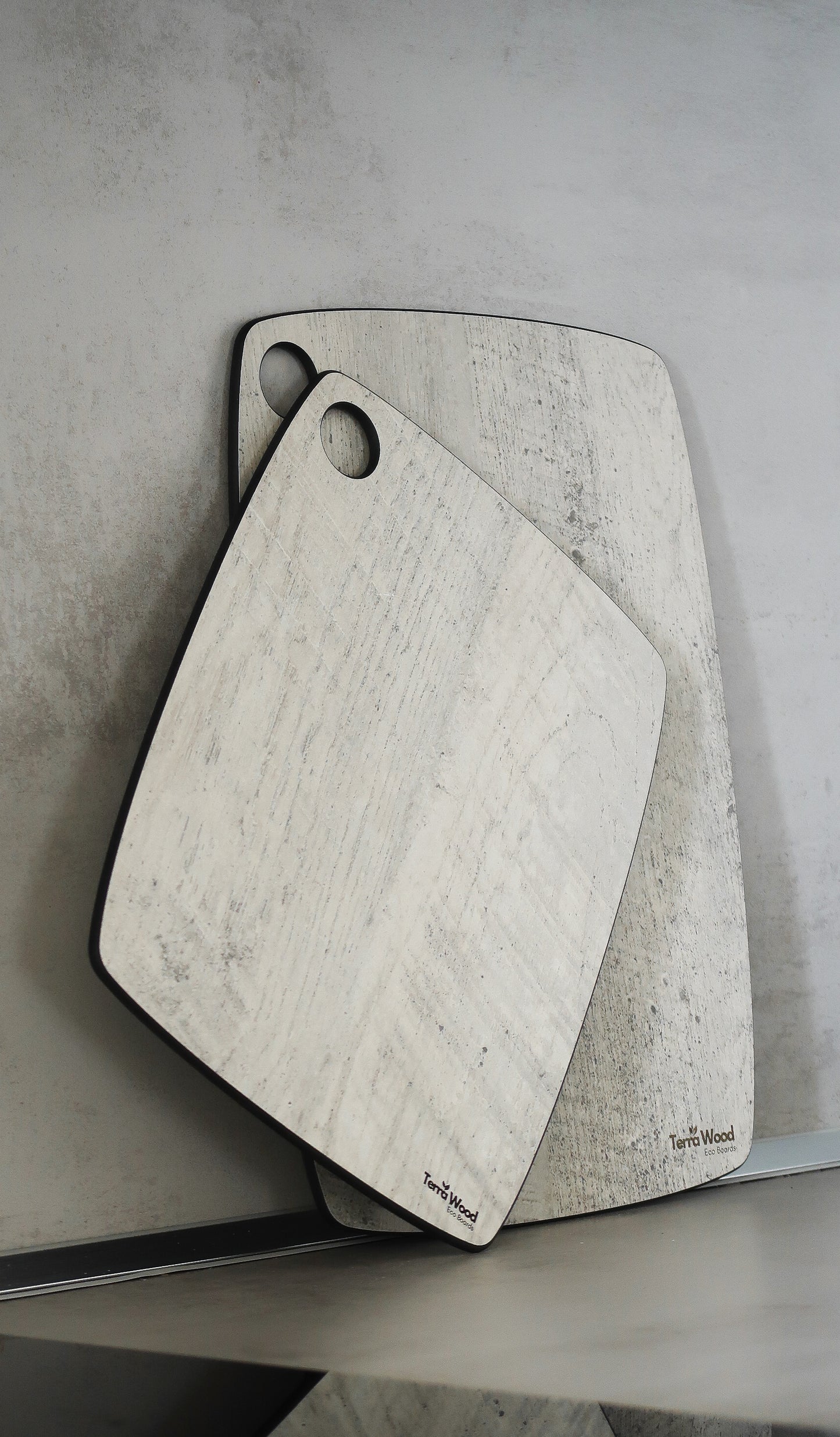 Set of Cutting Boards: “S” 20x15 + “L” 37x27.5 - Gray