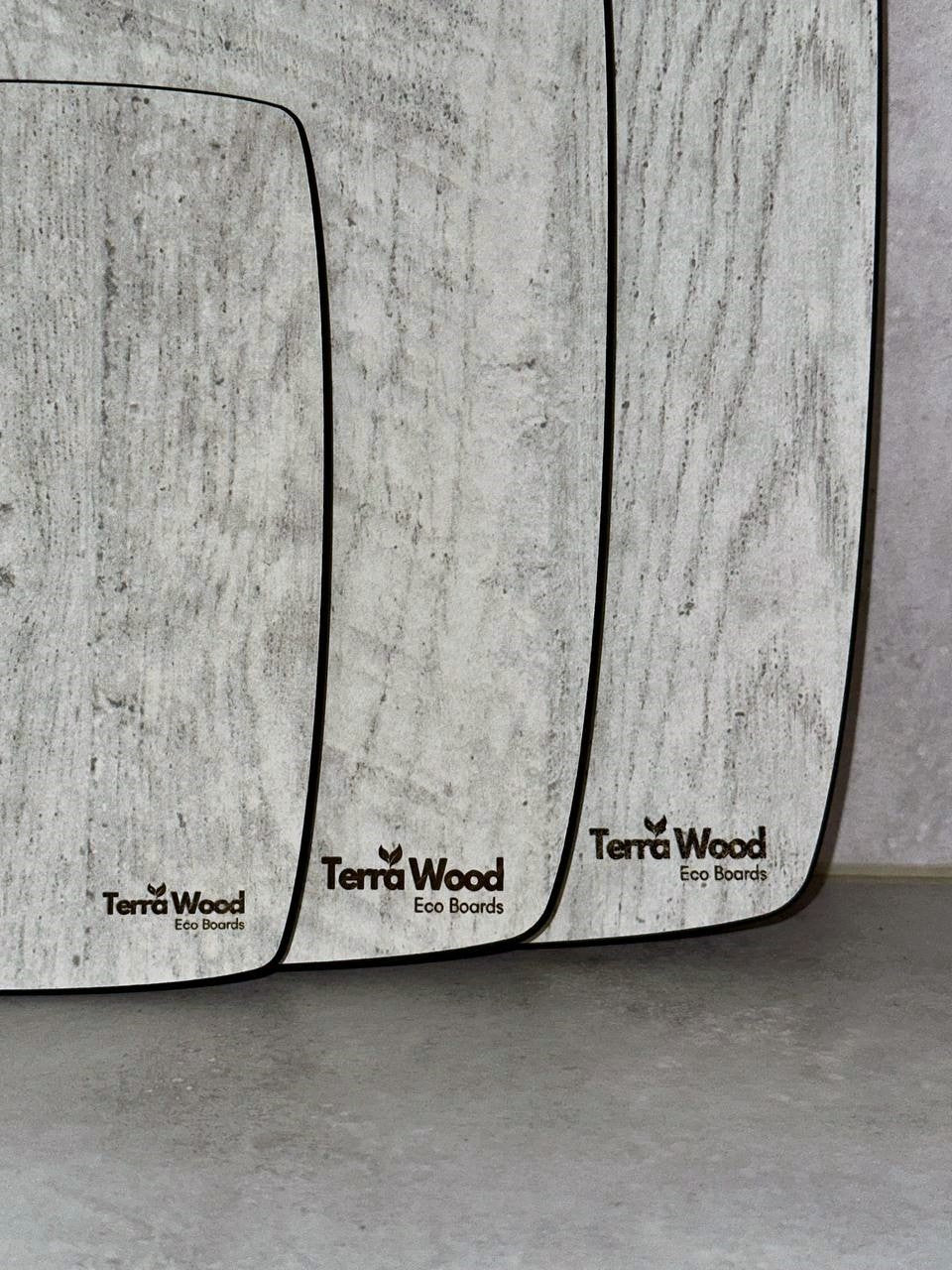 Set of Cutting Boards: “S” 20x15 + “M” 30x23.5 + “L” 37x27.5 - Gray
